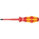 Wera Insulated Screwdriver PZ2 Tip 100 mm Blade Chrome Plated Stainless Steel VDE 1000V Approved 205mm Overall 05006461001