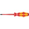 Wera Insulated Screwdriver PZ2 Tip 100 mm Blade Chrome Plated Stainless Steel VDE 1000V Approved 205mm Overall 05006461001