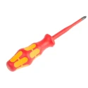 Wera Insulated Screwdriver PZ2 Tip 100 mm Blade Chrome Plated Stainless Steel VDE 1000V Approved 205mm Overall 05006461001