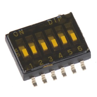 APEM Flush Slide Rotary Coded DIP Switch DHA-02T-Q