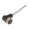 HARTING Female 3 Way Right Angle to 3 Way Unterminated Sensor Actuator Cable 1m 21348300380010