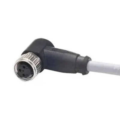 HARTING Sensor Actuator Cable Female 4 Way Right Angle to 4 Way Unterminated Polyurethane Jacket Grey 1m 21348300481010