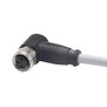 HARTING Sensor Actuator Cable Female 4 Way Right Angle to 4 Way Unterminated Polyurethane Jacket Grey 1m 21348300481010
