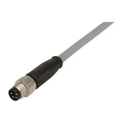 HARTING Sensor Actuator Cable Male 4 way Straight to 4 way Unterminated, 1 m Polyurethane Jacket Grey 21348000481010