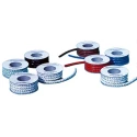 Brady Ademark Slide-On Cable Marker Pre-Printed "7", White Polyvinyl Chloride, Fits 2.3 mm to 3.3 mm Cables AC7W25 RS