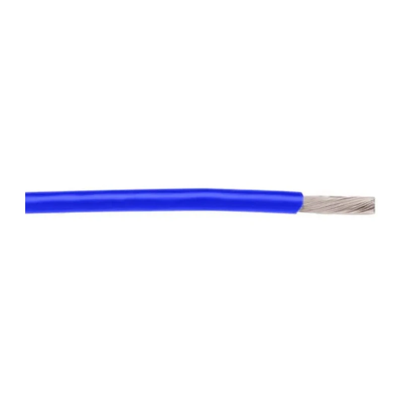 Alpha Wire Hookup Wire TEFLON Series Blue 0.05 mm² 30 AWG 250V Maximum Operating Temperature 200°C 2841/1 BL005