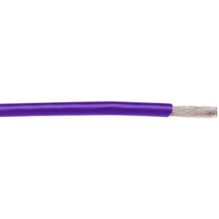 Alpha Wire Hookup Wire TEFLON Series Purple 0.09 mm², 28 AWG, 30.5 m Length, Polytetrafluoroethylene Jacket, 2842/7 VI005