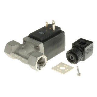 Burkert Stainless Steel 2 Port NC Solenoid Valve 110V AC, 12mm Orifice, 16 bar Max Pressure 049053