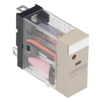 Omron Power Relay, 240V AC Coil Voltage, 10A Switching Current, SPDT Contact Configuration, Plug-In G2R-1-SN 240VAC (S)