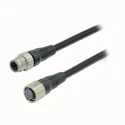 Omron Sensor Actuator Cable Female 4 Way Straight to Male Straight Cable 250V 5m XS5W-D421-G81-X