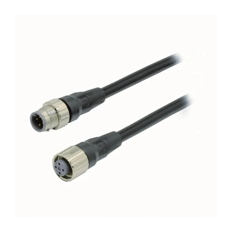 Omron Sensor Actuator Cable Female 4 Way Straight to Male Straight Cable 250V 5m XS5W-D421-G81-X