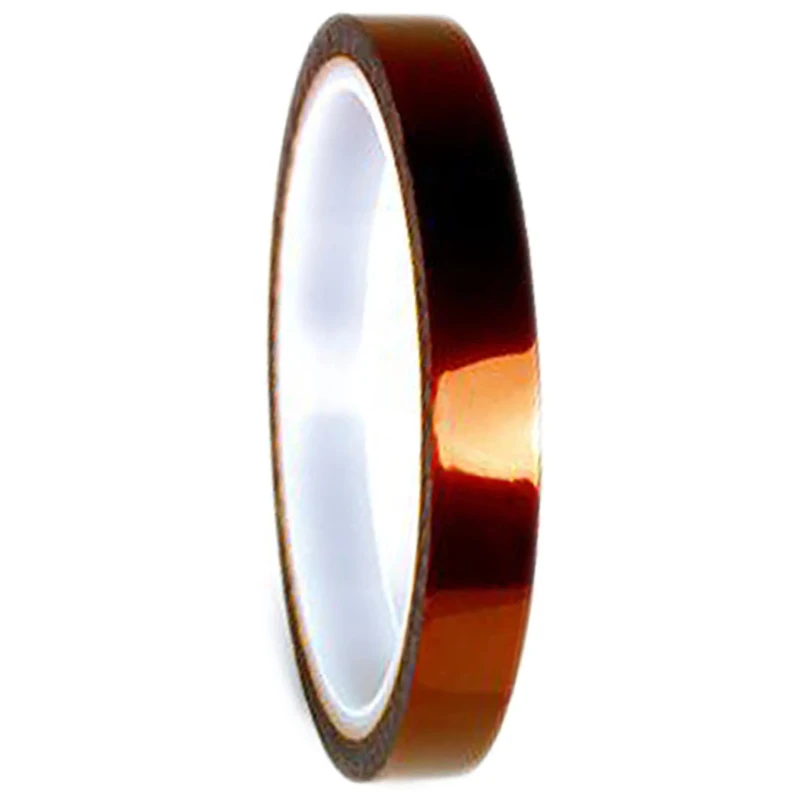 3M ™ 1205 Amber Polyimide Film Electrical Tape, 19mm Width x 33 m Length, Acrylic Adhesive, High Temperature T120519