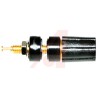 Mueller Electric Black 15A Binding Post with Brass Contacts Gold Plated 2500V AC 9.53mm Hole Diameter BU-P3750-0