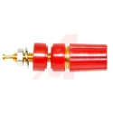 Mueller Electric Red 15A Binding Post with Brass Contacts and Gold Plated, 9.53 mm Hole Diameter BU-P3750-2
