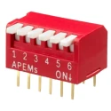 APEM Rotary Coded DIP Switch Piano Actuator Type, up to 10 Way, 2mm Stroke, 400gf Operation Force DPL06V