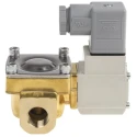 SMC Pneumatic Solenoid Valve, Brass Body, 24V DC, 1.5 MPa, G 3/8 Port, VXD242GGA