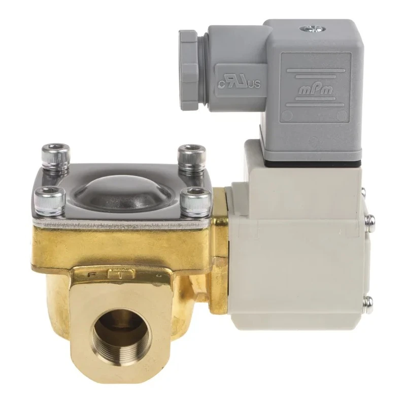 SMC Pneumatic Solenoid Valve, Brass Body, 24V DC, 1.5 MPa, G 3/8 Port, VXD242GGA
