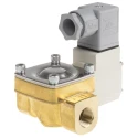 SMC Pneumatic Solenoid Valve, Brass Body, 24V DC, 1.5 MPa, G 3/8 Port, VXD242GGA