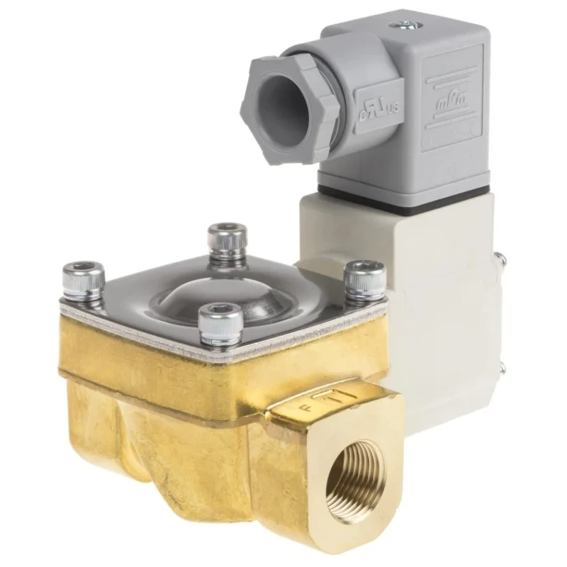 SMC Pneumatic Solenoid Valve, Brass Body, 24V DC, 1.5 MPa, G 3/8 Port, VXD242GGA