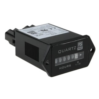 RS PRO Analogue 6 Digit Panel Mount Hour Meter 10 to 80V DC 50Hz 896-6936