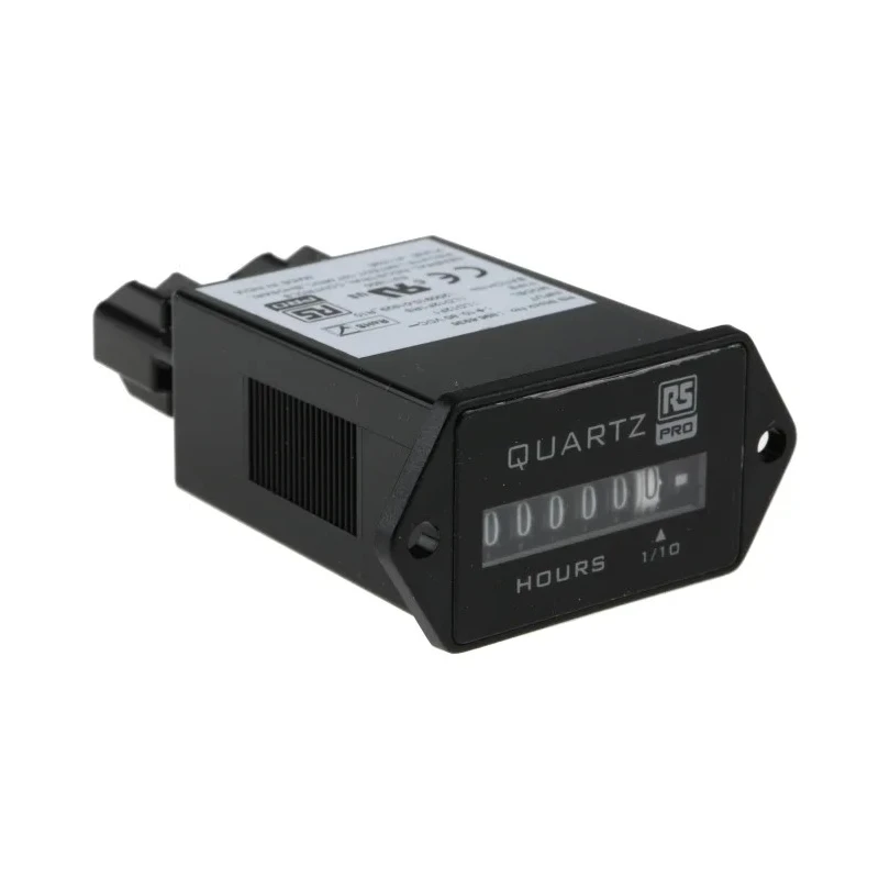 RS PRO Analogue 6 Digit Panel Mount Hour Meter 10 to 80V DC 50Hz 896-6936