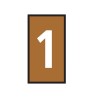 HellermannTyton WIC Snap-On Clip On Cable Marker Pre-Printed 1, Brown Polyamide 66, 2.8 to 3.8 mm 561-02611 WIC2-1-PA66-BN