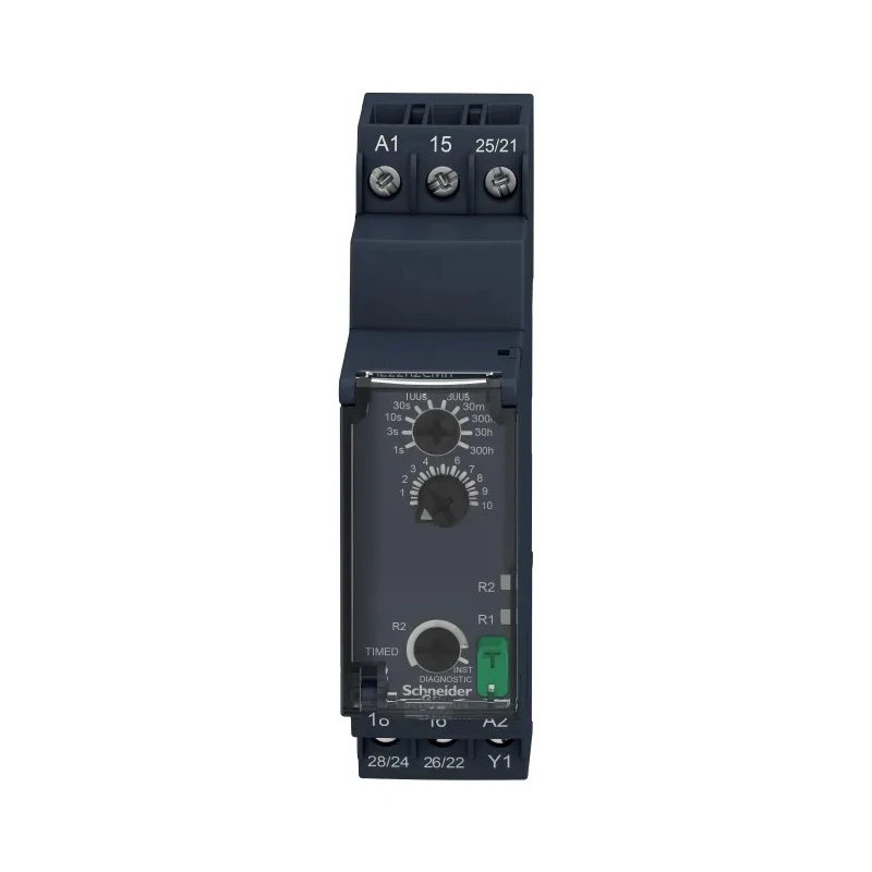 Schneider Electric Harmony Time Series DIN Rail Timer Relay, 2-Contact, 240 V dc 24V ac, 240 V ac, 0.05 → 1 s RE22R2CMR