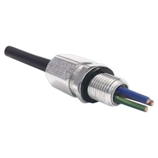 Moflash Metallic Stainless Steel Cable Gland M20 Thread, 11mm Minimum Cable Diameter, 15mm Maximum Cable Diameter A2EX-QS