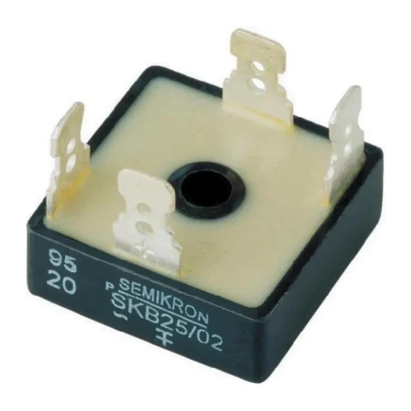 Semikron Danfoss Bridge Rectifier 4-Pin Single, 800 V Peak Reverse Voltage, 375 A Peak Forward Surge Current SKB 25/08