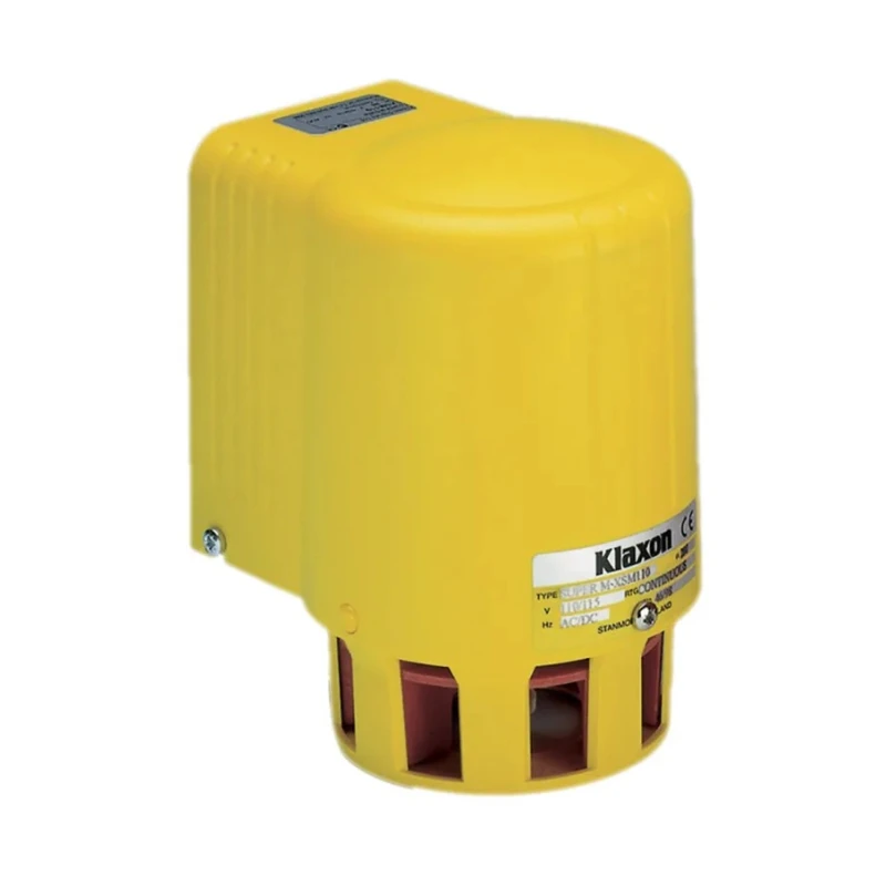 Klaxon High Output Motor Driven Siren 110V ac 127 dB Weatherproof ABS Housing SLD-0001