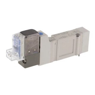 SMC Pneumatic Solenoid Valve, SY3000 Series, 24V DC, 5 Ports, Die Cast Zinc Body 