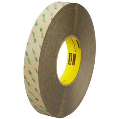 3M Clear Double Sided Plastic Tape, Polyethylene Terephthalate Backing, 19mm Width x 55m Length, Acrylic 9473PC 19mmx55m