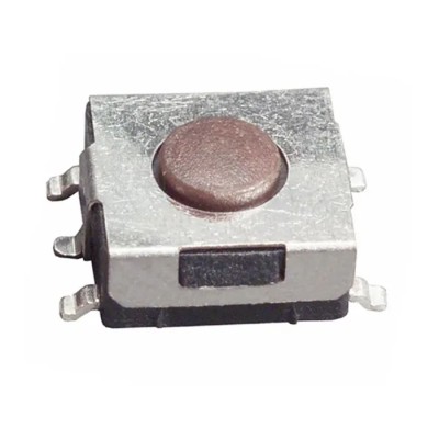 TE Connectivity Brown Tactile Switch Round 0.27 mm SPST 50mA 24 V dc PCB Mount 1-1437565-8