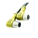 Brad from Molex Female 3 Way Right Angle to Male 3 Way M8 Sensor Actuator Cable, 1 m 1200878502
