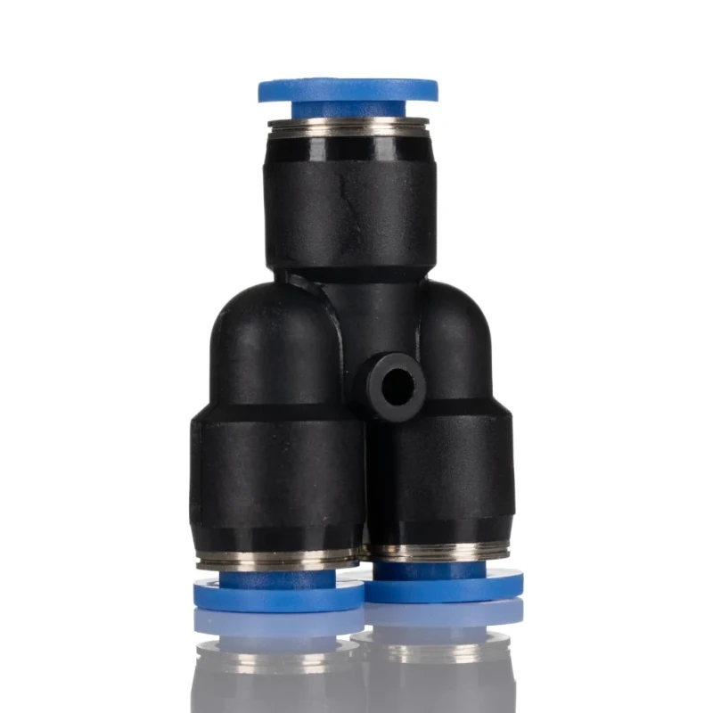 RS PRO Polyoxymethylene Pneumatic Fitting Push-in 8 mm Tube Connection 10 Bar Maximum Operating Pressure 60°C 916-0912