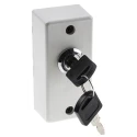 RS PRO Key Switch Surface 1P Key Switch White Polycarbonate Housing 90x38x30mm 918-4738