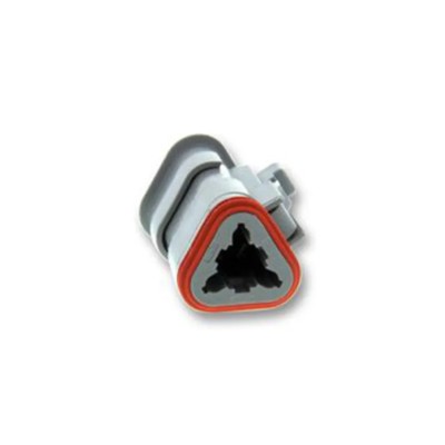 Deutsch DT06 Plastic Male 3 Way Automotive Connector Housing with Shrink Boot Adapter 