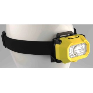 RS PRO ATEX LED Head Torch 200 lumens 100 m Beam Distance Black Plastic Housing 3 x AAA Battery Powered 890-3001
