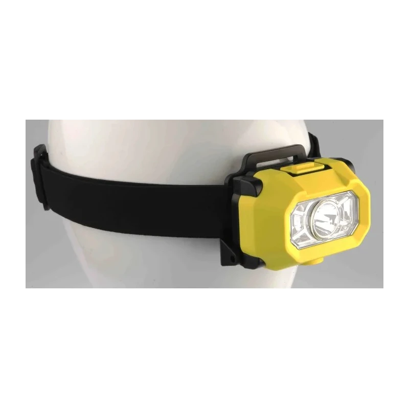 RS PRO ATEX LED Head Torch 200 lumens 100 m Beam Distance Black Plastic Housing 3 x AAA Battery Powered 890-3001
