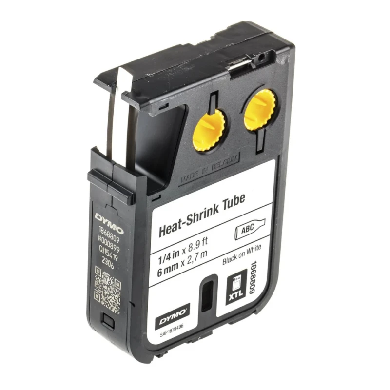 Dymo XTL Black on White Label Printer Tape 6 mm Width, 2.9 m Length, 54 mm Label Width 1868809