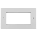 Telegartner Cover Frame for use with Cat5e, Cat6a, Cat6 ABS Front Plate White B00005A0012