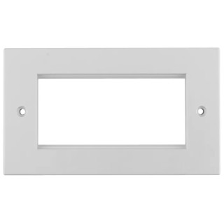 Telegartner Cover Frame for use with Cat5e, Cat6a, Cat6 ABS Front Plate White B00005A0012