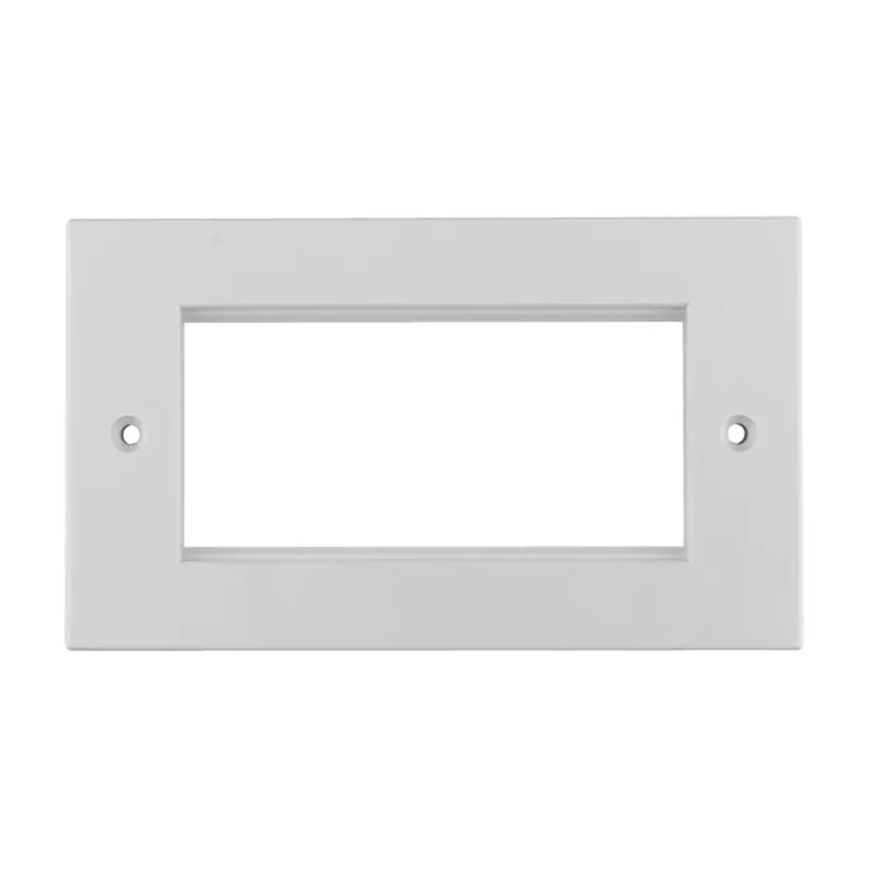 Telegartner Cover Frame for use with Cat5e, Cat6a, Cat6 ABS Front Plate White B00005A0012