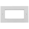 Telegartner Cover Frame for use with Cat5e, Cat6a, Cat6 ABS Front Plate White B00005A0012