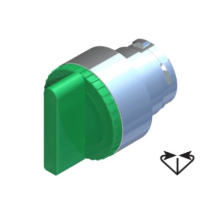 RS PRO 3 Position Illuminated Selector Switch Head, 22.5 mm Cutout, Green Handle, IP65 238-3916