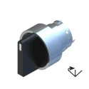RS PRO 3 Position Selector Switch Head 22.5 mm Cutout Black Handle IP65