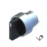 RS PRO 3 Position Selector Switch Head, 22.5 mm Cutout, Black Handle, IP65 IP65
