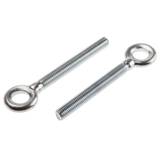 RS PRO Carbon Steel Forged Eye Anchor Bolt M12 Thread Size 132 mm Length 12 mm Drill Diameter 908-6794