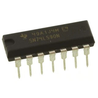 Texas Instruments 4 Through Hole Decade Counter LS 14 PDIP SN74LS90N
