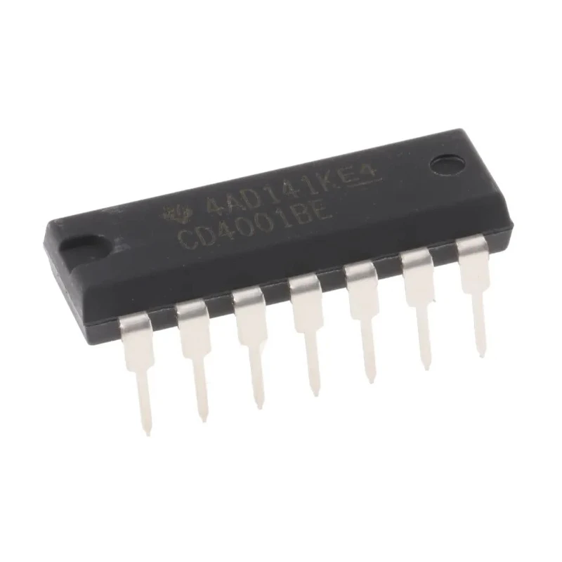 Texas Instruments 4 2-Input NOR Logic Gate, CMOS, 14-Pin PDIP CD4001BE